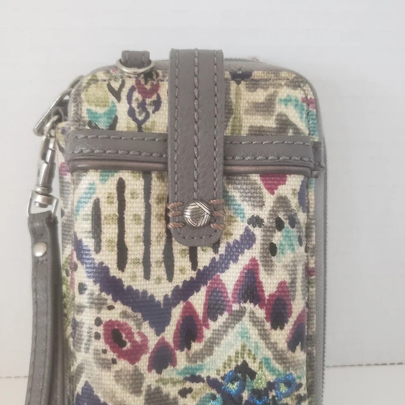 Sakroots Artist Circle Floral  Multi-colored Small IPhone Wallet Wristlet. - Picture 3 of 8